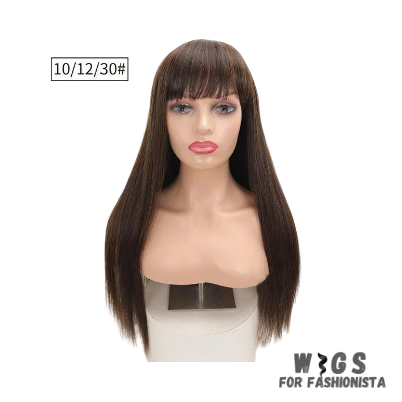 30-inch Long Straight Hair Wig – the ultimate expression of luxurious length and sleek style.Crafted with premium quality synthetic fibers, this wig boasts a striking length of 30 inches, cascading down in a straight and smooth flow.With its adjustable cap construction, this wig ensures a comfortable and secure fit.-WIGS FOR FASHIONISTA