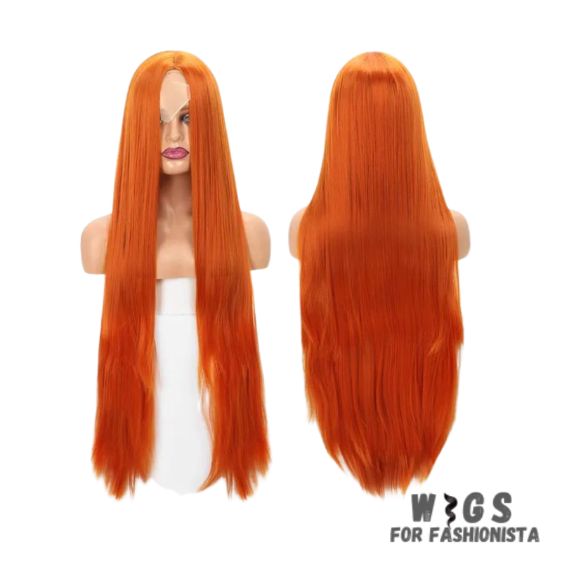 30-inch Long Straight Hair Wig – the ultimate expression of luxurious length and sleek style.Crafted with premium quality synthetic fibers, this wig boasts a striking length of 30 inches, cascading down in a straight and smooth flow.With its adjustable cap construction, this wig ensures a comfortable and secure fit.-WIGS FOR FASHIONISTA