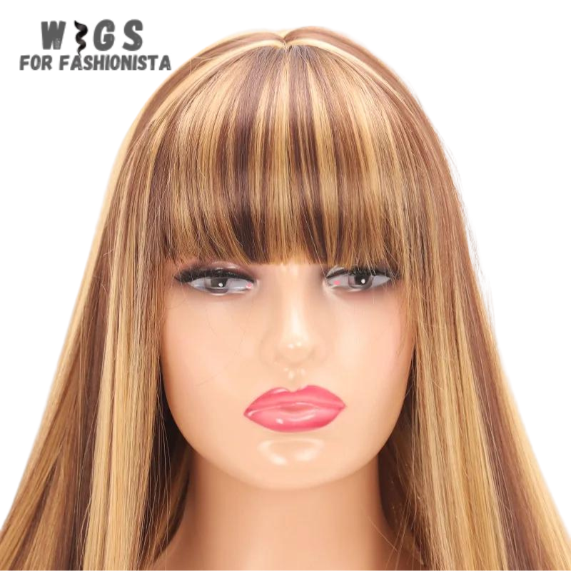 30-inch Long Straight Hair Wig – the ultimate expression of luxurious length and sleek style.Crafted with premium quality synthetic fibers, this wig boasts a striking length of 30 inches, cascading down in a straight and smooth flow.With its adjustable cap construction, this wig ensures a comfortable and secure fit.-WIGS FOR FASHIONISTA
