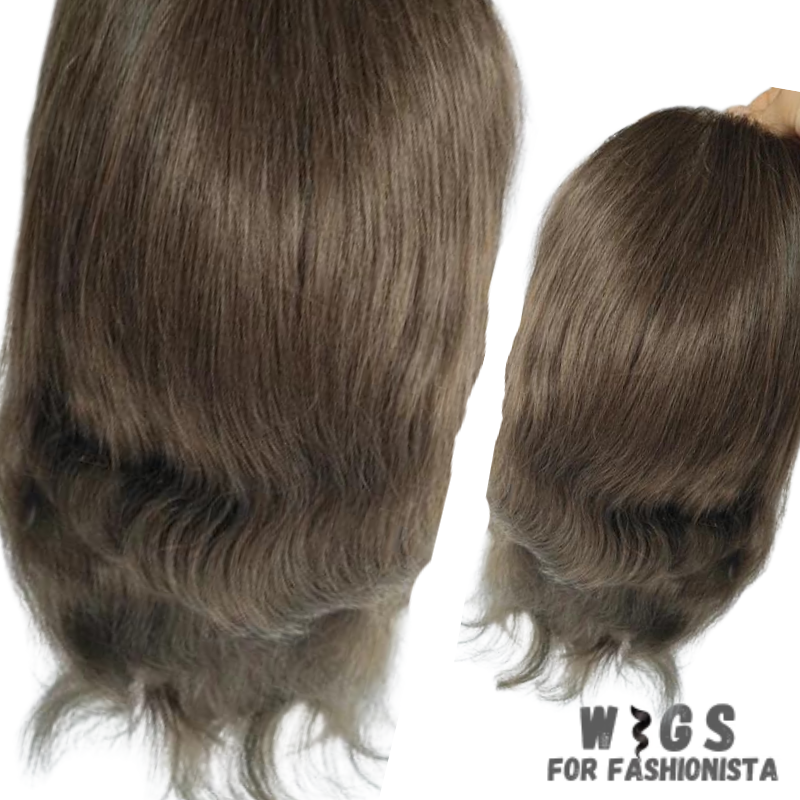 Long Toupee for Men, crafted from luxurious human hair, natural and seamless, closely resembles natural hair. Meticulously selected and arranged to ensure a realistic appearance and effortless styling. Made to withstand daily wear and styling. Breathable and lightweight base, allows for optimal airflow and ventilation, preventing heat buildup. -WIGS FOR FASHIONISTA