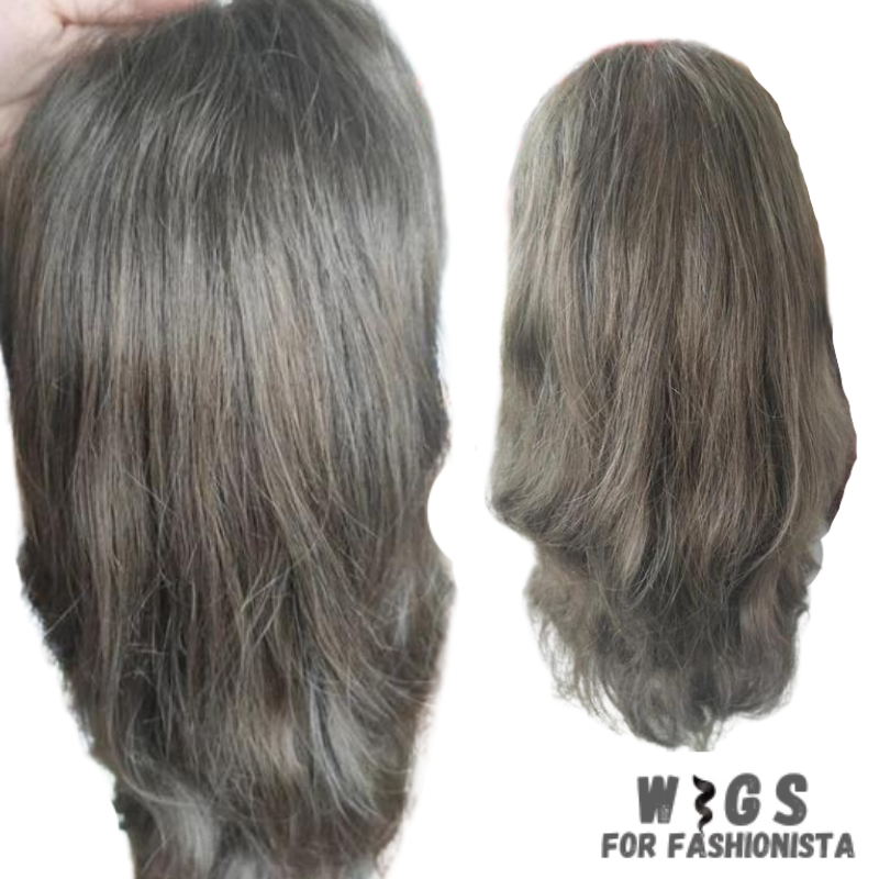 Long Toupee for Men, crafted from luxurious human hair, natural and seamless, closely resembles natural hair. Meticulously selected and arranged to ensure a realistic appearance and effortless styling. Made to withstand daily wear and styling. Breathable and lightweight base, allows for optimal airflow and ventilation, preventing heat buildup. -WIGS FOR FASHIONISTA