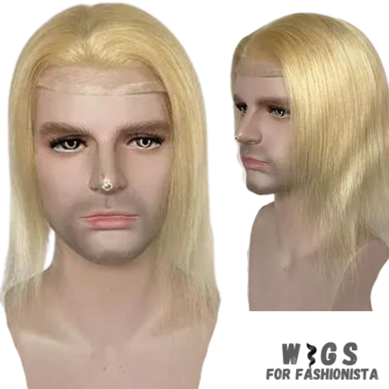 Long Toupee for Men, crafted from luxurious human hair, natural and seamless, closely resembles natural hair. Meticulously selected and arranged to ensure a realistic appearance and effortless styling. Made to withstand daily wear and styling. Breathable and lightweight base, allows for optimal airflow and ventilation, preventing heat buildup. -WIGS FOR FASHIONISTA