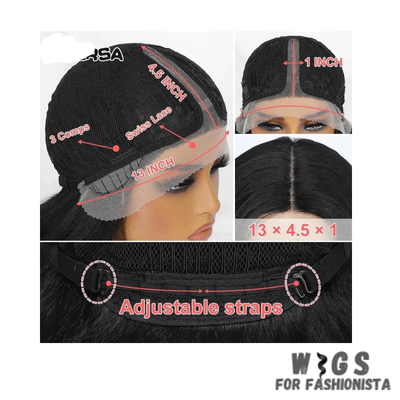 Black Brown Curly Synthetic Lace Front Wig.Black with brown highlights,creating a subtle and dimensional look.Curly,offering voluminous and bouncy curls for added flair.Various length options available.High-quality synthetic fibers.Natural-looking lace front construction for seamless blending with your hairline. -WIGS FOR FASHIONISTA