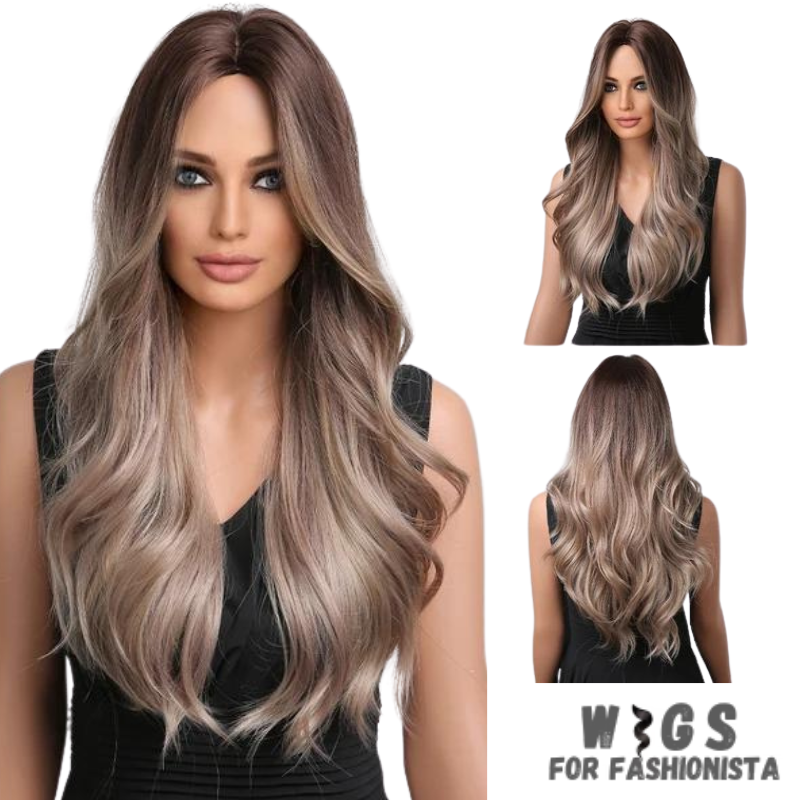 Long Water Wave Synthetic Wig – a stunning blend of elegance and versatility designed to elevate your style effortlessly. Crafted with high-quality synthetic fibers, luxurious water wave texture.  Adjustable cap construction, offers a comfortable and secure fit. Synthetic fibers are soft to the touch and have a realistic shine, closely resembling the luster of natural hair. -WIGS FOR FASHIONISTA