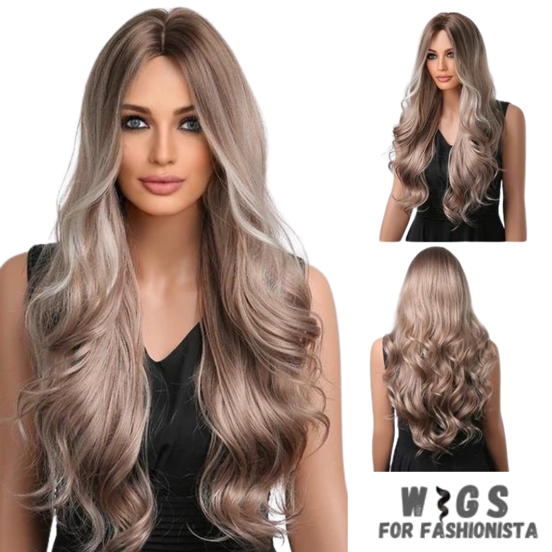 Long Water Wave Synthetic Wig – a stunning blend of elegance and versatility designed to elevate your style effortlessly. Crafted with high-quality synthetic fibers, luxurious water wave texture.  Adjustable cap construction, offers a comfortable and secure fit. Synthetic fibers are soft to the touch and have a realistic shine, closely resembling the luster of natural hair. -WIGS FOR FASHIONISTA