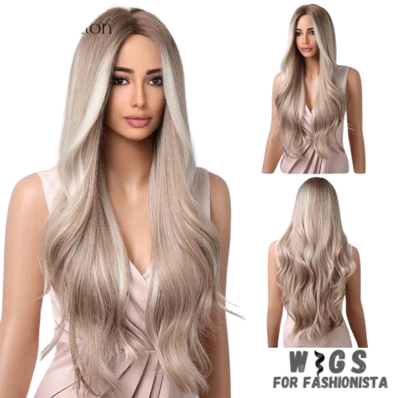Long Water Wave Synthetic Wig – a stunning blend of elegance and versatility designed to elevate your style effortlessly. Crafted with high-quality synthetic fibers, luxurious water wave texture.  Adjustable cap construction, offers a comfortable and secure fit. Synthetic fibers are soft to the touch and have a realistic shine, closely resembling the luster of natural hair. -WIGS FOR FASHIONISTA