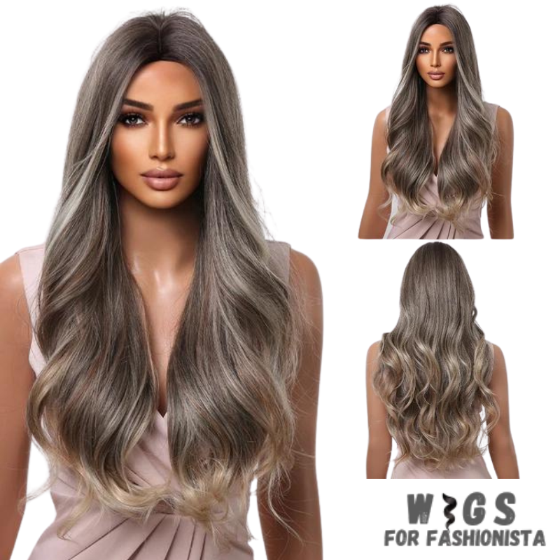 Long Water Wave Synthetic Wig – a stunning blend of elegance and versatility designed to elevate your style effortlessly. Crafted with high-quality synthetic fibers, luxurious water wave texture.  Adjustable cap construction, offers a comfortable and secure fit. Synthetic fibers are soft to the touch and have a realistic shine, closely resembling the luster of natural hair. -WIGS FOR FASHIONISTA