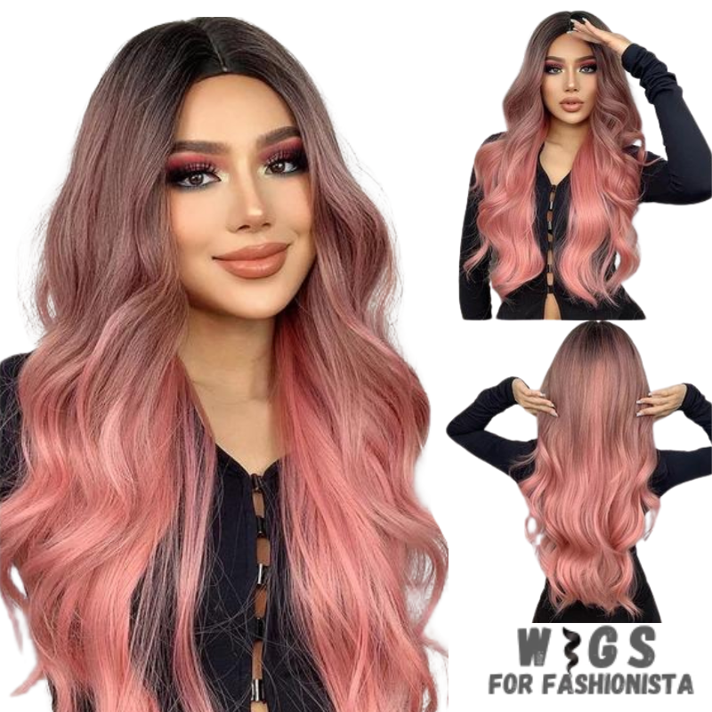 Long Water Wave Synthetic Wig – a stunning blend of elegance and versatility designed to elevate your style effortlessly. Crafted with high-quality synthetic fibers, luxurious water wave texture.  Adjustable cap construction, offers a comfortable and secure fit. Synthetic fibers are soft to the touch and have a realistic shine, closely resembling the luster of natural hair. -WIGS FOR FASHIONISTA