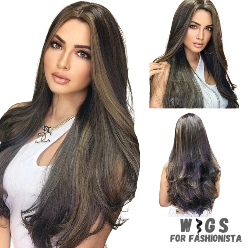 Long Water Wave Synthetic Wig – a stunning blend of elegance and versatility designed to elevate your style effortlessly. Crafted with high-quality synthetic fibers, luxurious water wave texture.  Adjustable cap construction, offers a comfortable and secure fit. Synthetic fibers are soft to the touch and have a realistic shine, closely resembling the luster of natural hair. -WIGS FOR FASHIONISTA