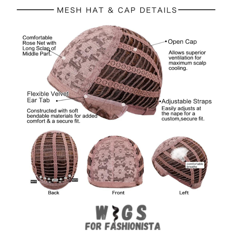 Medium Water Wavy Ombre Wig – Crafted with premium synthetic fibers, this wig features medium-length waves that flow effortlessly, creating a mesmerizing water wavy effect. The ombre coloring adds depth and dimension to the hairstyle, transitioning seamlessly from one shade to another for a stunning and dynamic look. With adjustable cap and breathable construction, this wig offers a comfortable and secure fit.  -WIGS FOR FASHIONISTA