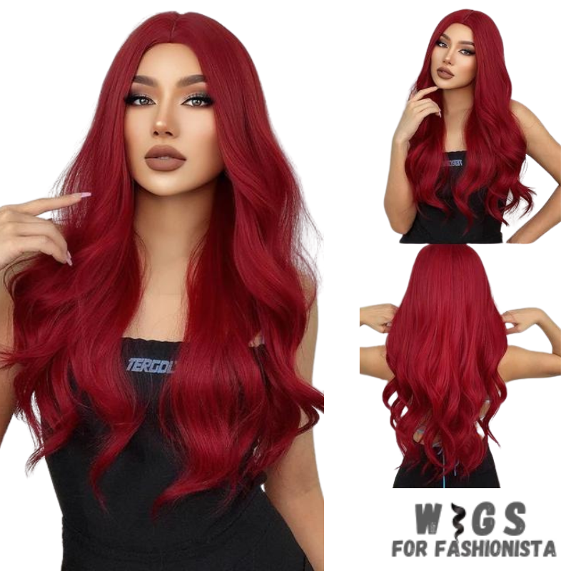Long Water Wave Synthetic Wig – a stunning blend of elegance and versatility designed to elevate your style effortlessly. Crafted with high-quality synthetic fibers, luxurious water wave texture.  Adjustable cap construction, offers a comfortable and secure fit. Synthetic fibers are soft to the touch and have a realistic shine, closely resembling the luster of natural hair. -WIGS FOR FASHIONISTA