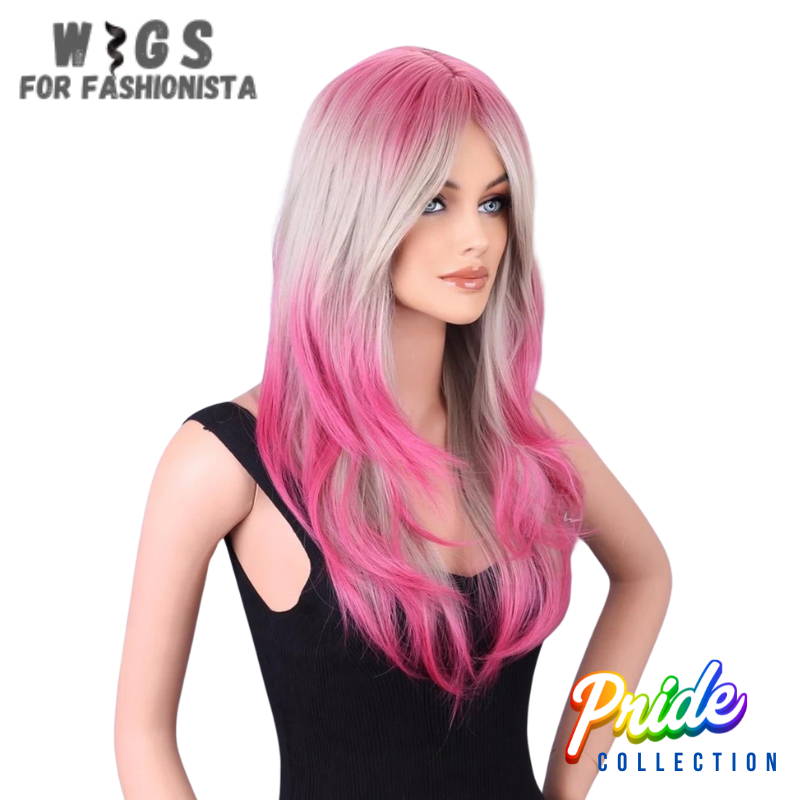 Long Body Colorful Wave Synthetic Wig,vivid hues meet luxurious waves to create a captivating and dynamic look. Crafted with high-quality synthetic fibers, this wig offers the perfect blend of style and convenience. With multiple colorful palette, from radiant reds to electric blues, vibrant greens, and sunny yellows, each strand is infused with a spectrum of hues that create a mesmerizing and eye-catching effect. -WIGS FOR FASHIONISTA