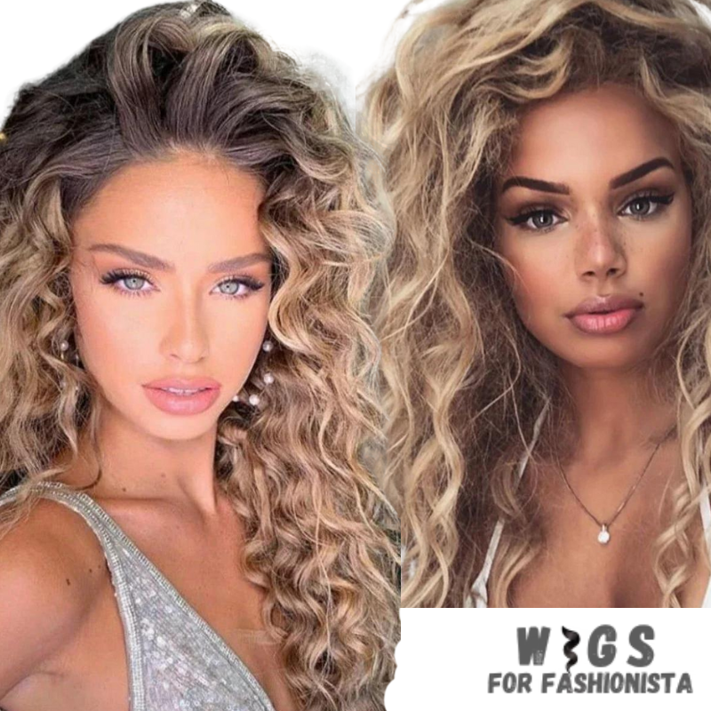 Long Curly Synthetic Wig, meticulously crafted to offer stunning curls and effortless elegance.Long, cascading curls for a dramatic and eye-catching appearance.Curly, offering dynamic movement and bounce for added allure. Various shades available to match your desired look or natural hair color.High-quality synthetic fibers that closely mimic the texture and shine of real hair. Breathable and adjustable cap for all-day comfort and secure fit. -WIGS FOR FASHIONISTA