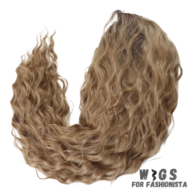 Long Curly Synthetic Wig, meticulously crafted to offer stunning curls and effortless elegance.Long, cascading curls for a dramatic and eye-catching appearance.Curly, offering dynamic movement and bounce for added allure. Various shades available to match your desired look or natural hair color.High-quality synthetic fibers that closely mimic the texture and shine of real hair. Breathable and adjustable cap for all-day comfort and secure fit. -WIGS FOR FASHIONISTA