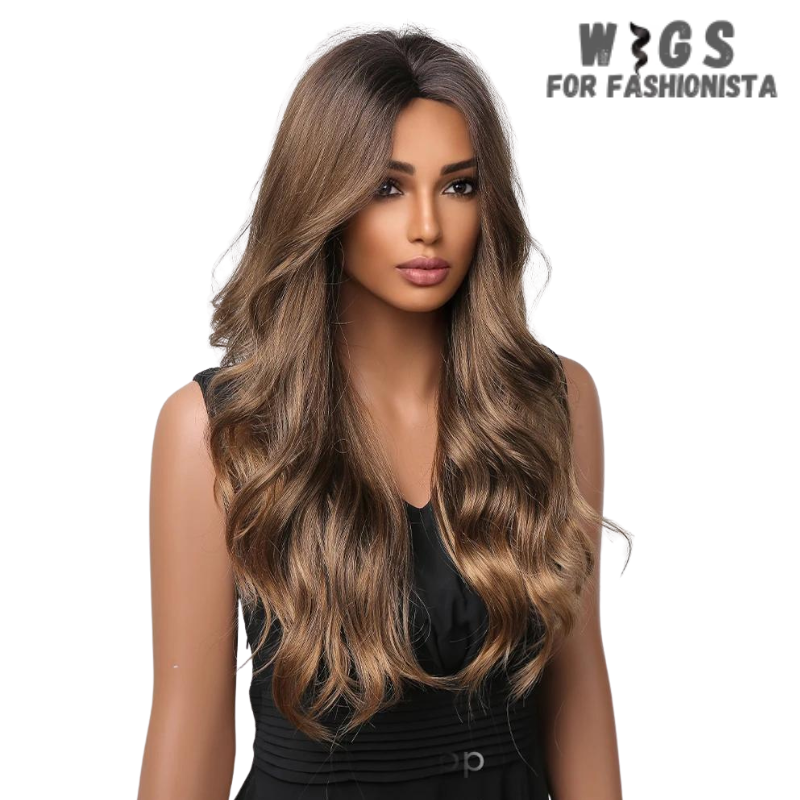 Long Water Wave Synthetic Wig – a stunning blend of elegance and versatility designed to elevate your style effortlessly. Crafted with high-quality synthetic fibers, luxurious water wave texture.  Adjustable cap construction, offers a comfortable and secure fit. Synthetic fibers are soft to the touch and have a realistic shine, closely resembling the luster of natural hair. -WIGS FOR FASHIONISTA