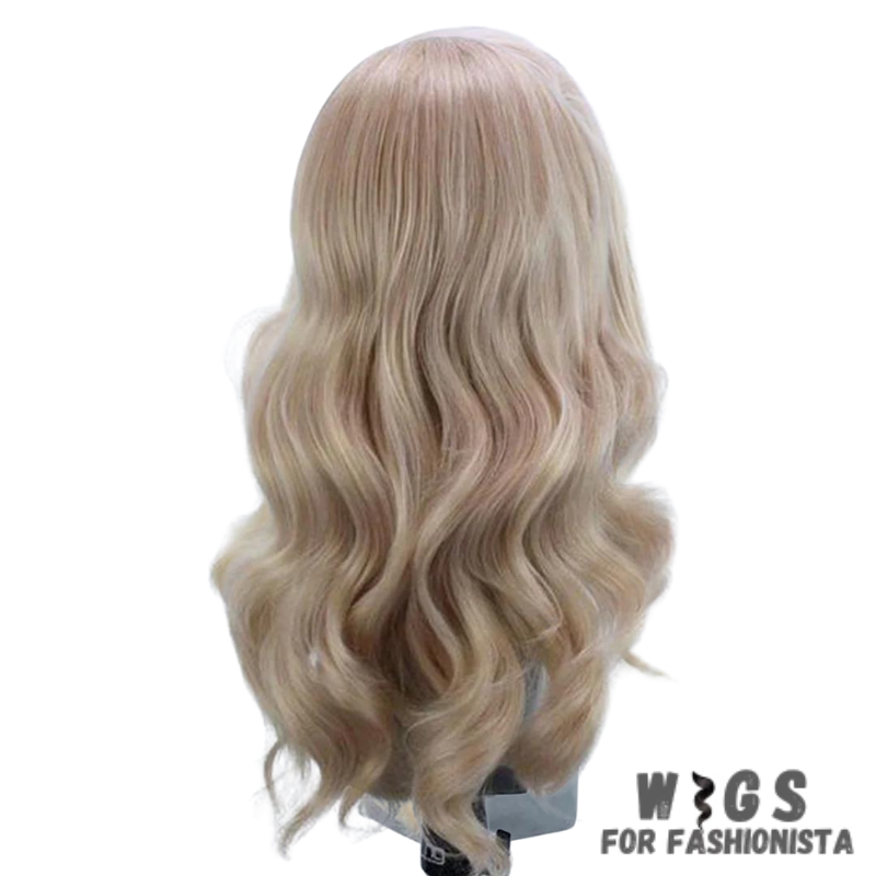 Long Wavy Blonde Synthetic Wig, luxurious long waves, wavy texture. Blonde color, w/ variety of option of platinum blonde hue, a honey blonde shade, or something in between to suit your personal style and preferences. High-quality synthetic fibers, soft and natural-looking texture that closely resembles human hair. Lightweight and easy to style. Adjustable wig cap, ensures a secure and comfortable fit. Designed to provide optimal airflow and ventilation. -WIGS FOR FASHIONISTA