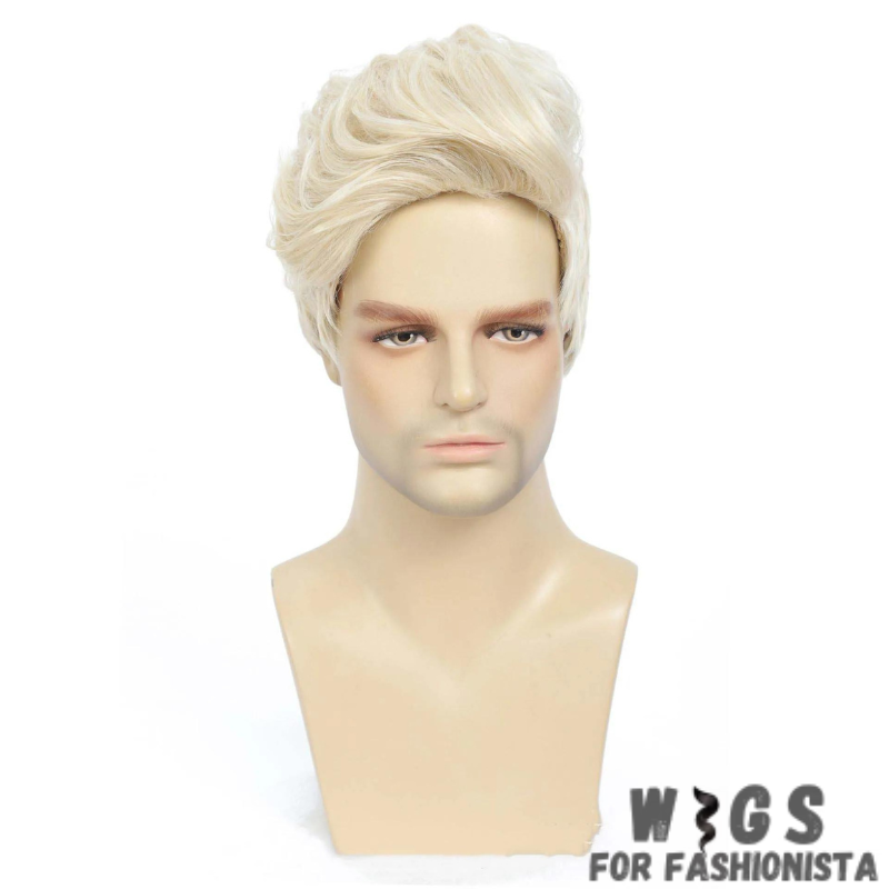 Inspired by the classic pixie cut, this wig features a short and sleek style. The blonde color adds a touch of brightness and vibrancy to your overall look.The lightweight and breathable construction. With adjustable straps,fit for a secure and comfortable wear, ensuring a seamless blend with your natural hairline.Made from heat-resistant synthetic fibers,this wig offers durability and versatility. -WIGS FOR FASHIONISTA
