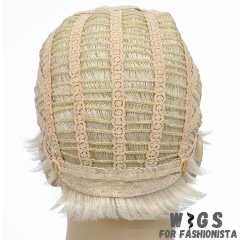 Inspired by the classic pixie cut, this wig features a short and sleek style. The blonde color adds a touch of brightness and vibrancy to your overall look.The lightweight and breathable construction. With adjustable straps,fit for a secure and comfortable wear, ensuring a seamless blend with your natural hairline.Made from heat-resistant synthetic fibers,this wig offers durability and versatility. -WIGS FOR FASHIONISTA