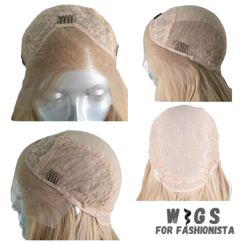 Mix Blonde Lace Front Wig, designed to elevate style with sophistication & flair. Stunning mix of blonde shades, a blend of light & dark tones that create a beautiful & dynamic look. The combination of blonde hues adds depth & dimension, enhancing your natural beauty with a touch of glamour. Lace front construction, seamless & natural-looking. The lace material is lightweight & breathable. High-quality synthetic fibers. The fibers are heat-resistant & easy to style. -WIGS FOR FASHIONISTA