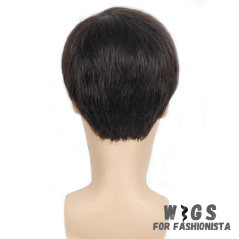 Natural Straight Short Men Wig, provides a seamless & natural-looking solution for men. It offers a versatile & low-maintenance option. Natural straight texture, sleek & refined look. Short & easy-to-manage. Various shades to match a range of colors. High-quality synthetic fibers. Cap is breathable & lightweight. Low-maintenance styling for everyday wear. Provides coverage & volume for those experiencing hair loss or thinning. Adjustable straps for a secure & comfortable fit. -WIGS FOR FASHIONISTA