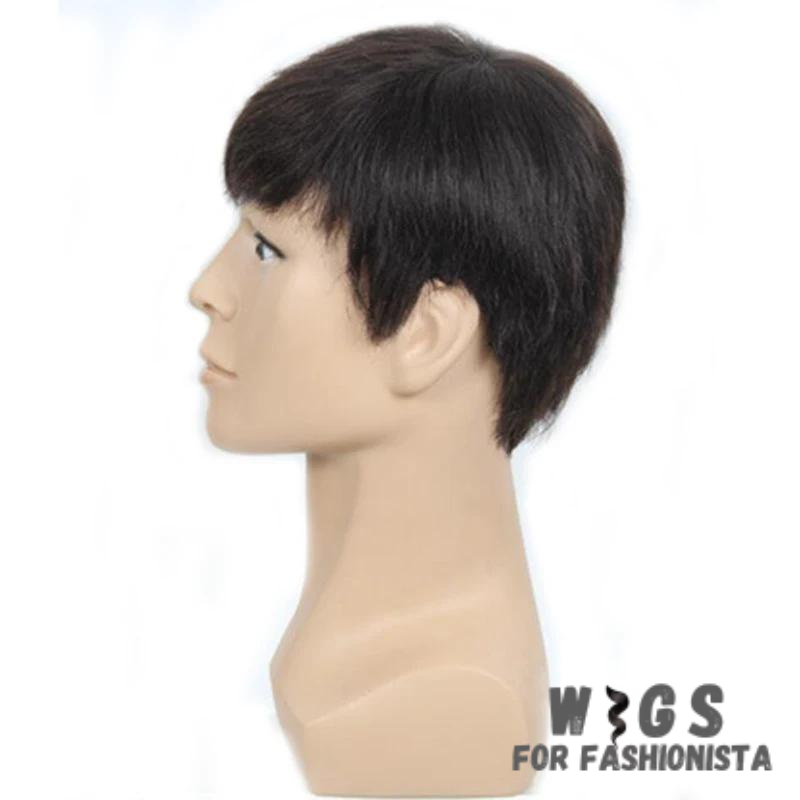 Natural Straight Short Men Wig, provides a seamless & natural-looking solution for men. It offers a versatile & low-maintenance option. Natural straight texture, sleek & refined look. Short & easy-to-manage. Various shades to match a range of colors. High-quality synthetic fibers. Cap is breathable & lightweight. Low-maintenance styling for everyday wear. Provides coverage & volume for those experiencing hair loss or thinning. Adjustable straps for a secure & comfortable fit. -WIGS FOR FASHIONISTA