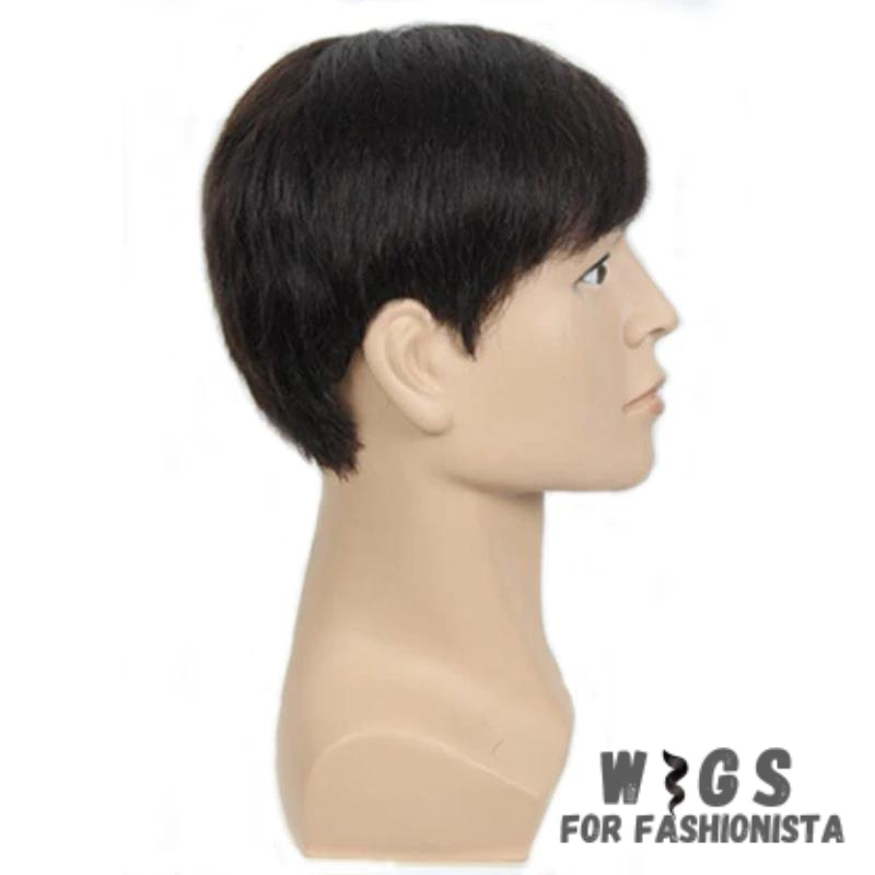 Natural Straight Short Men Wig, provides a seamless & natural-looking solution for men. It offers a versatile & low-maintenance option. Natural straight texture, sleek & refined look. Short & easy-to-manage. Various shades to match a range of colors. High-quality synthetic fibers. Cap is breathable & lightweight. Low-maintenance styling for everyday wear. Provides coverage & volume for those experiencing hair loss or thinning. Adjustable straps for a secure & comfortable fit. -WIGS FOR FASHIONISTA