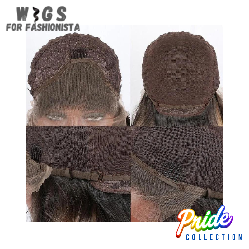 Natural wave wigs in mixed colors offers a captivating blend of hues, adding depth & dimension to your look. It feature waves that mimic the natural texture of hair. The mixed colors add an extra element of interest. A wig with a base color, rich chestnut brown, intertwined with strands of honey blonde or caramel highlights. This interplay of colors mimics the sun-kissed effect seen in naturally highlighted hair, giving a lifelike& vibrant appeal. -WIGS FOR FASHIONISTA