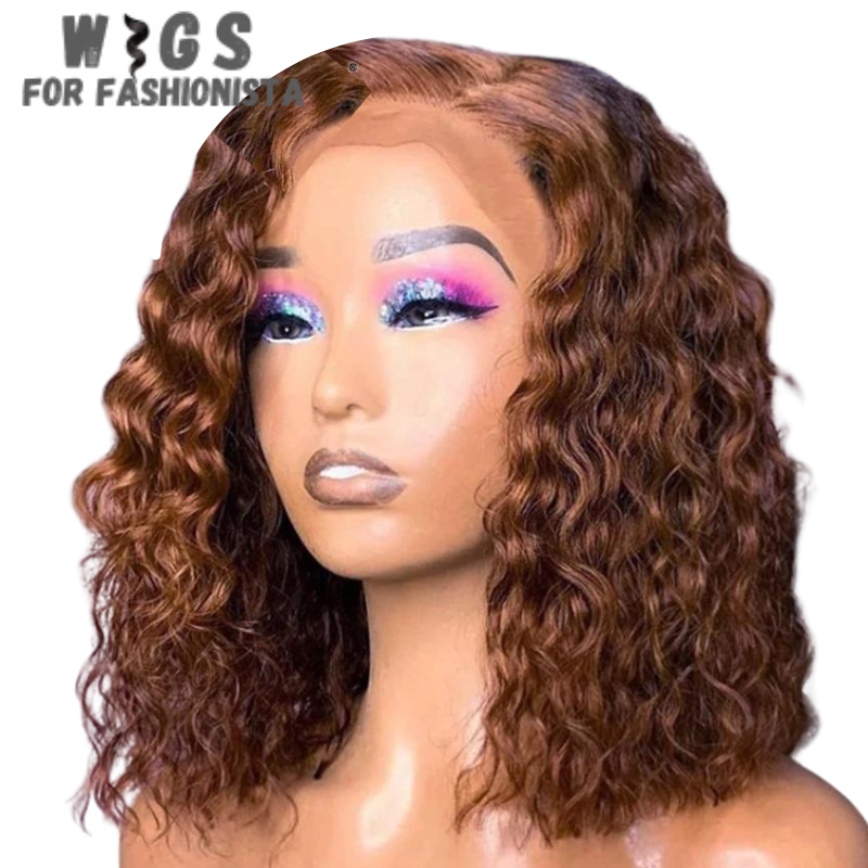 Short Curly Bob Lace Front Wig, features short, curly strands that exude charm & sophistication. The curls add volume & texture to the hairstyle. High-quality synthetic fibers, soft & natural-looking texture. The fibers are heat-resistant & easy to style. Lace front construction provides a seamless & natural-looking hairline. The lace material is lightweight & breathable. The wig cap is adjustable for a secure & comfortable fit, allowing you to move & style with confidence. -WIGS FOR FASHIONISTA