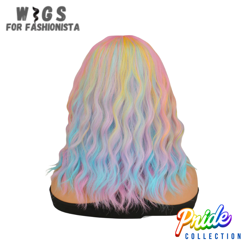 Short Wavy Curly Colorful Wigs