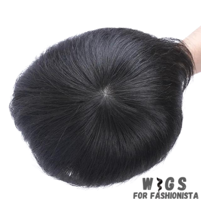 Swiss Lace Men's Human Hair Wig – Premium quality human hair & a Swiss lace base, a perfect blend of realism & durability. The Swiss lace material provides a lightweight & breathable foundation, for maximum comfort even during extended wear. Features hand-tied hair strands, natural-looking hairline, seamlessly blends with your own. Human hair used is a soft texture & realistic shine. -WIGS FOR FASHIONISTA