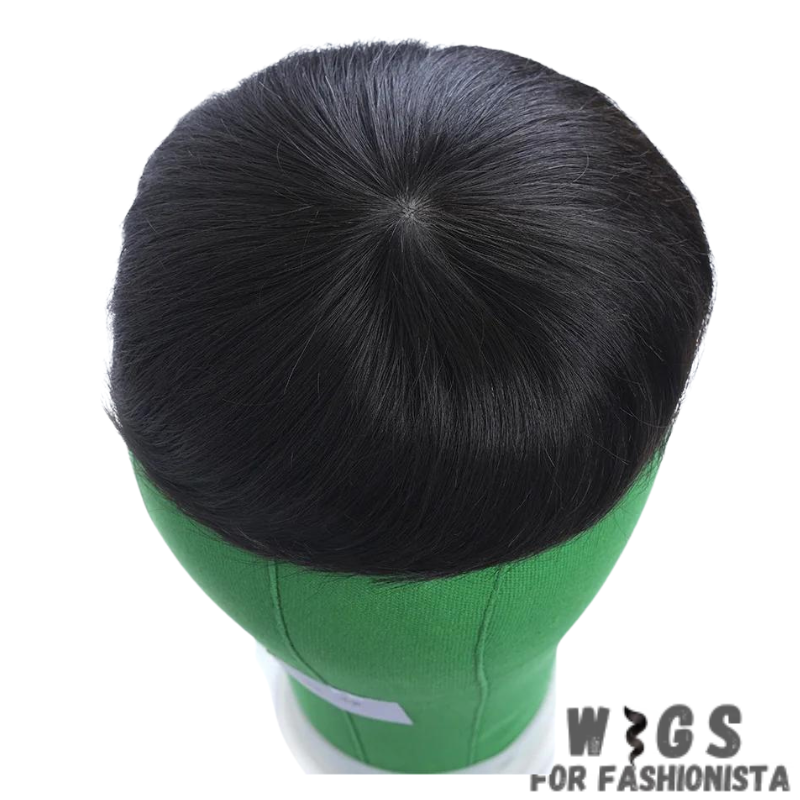 Swiss Lace Men's Human Hair Wig – Premium quality human hair & a Swiss lace base, a perfect blend of realism & durability. The Swiss lace material provides a lightweight & breathable foundation, for maximum comfort even during extended wear. Features hand-tied hair strands, natural-looking hairline, seamlessly blends with your own. Human hair used is a soft texture & realistic shine. -WIGS FOR FASHIONISTA