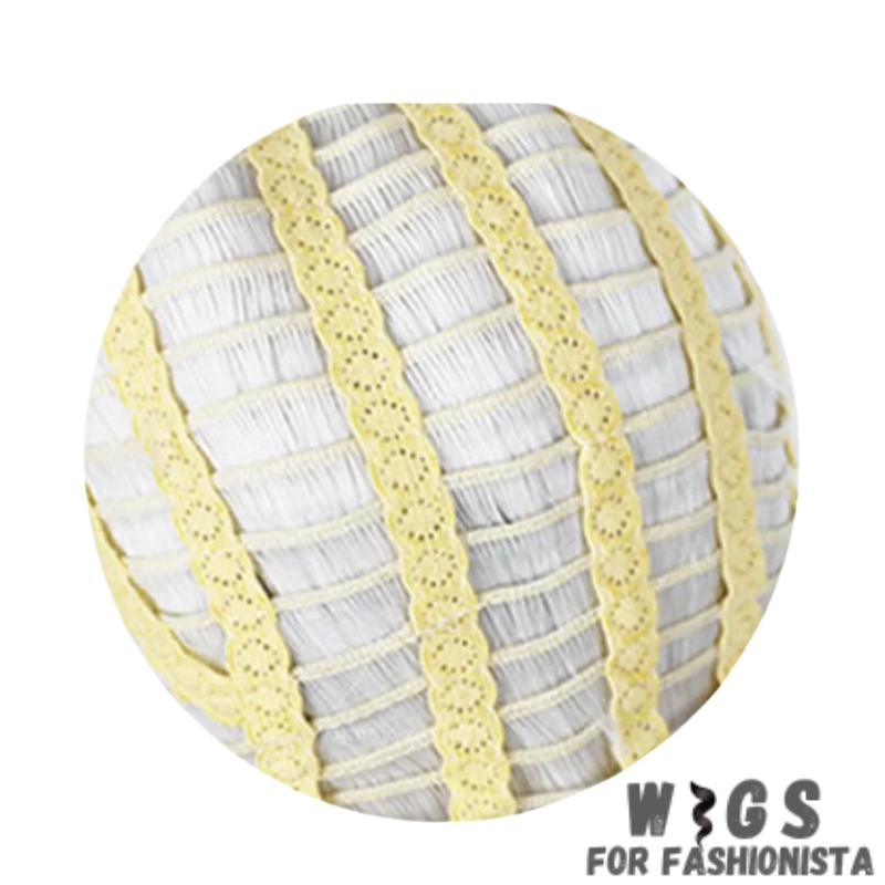 Synthetic Cream Color Ken Wigs. Sleek & sophisticated design. The cream color adds a touch of refinement & sophistication. Realistic texture & shine that mimics the look & feel of natural hair. Smooth & silky strands flow effortlessly, complements a wide range of skin tones. Lightweight & breathable. The adjustable straps. High-quality synthetic fibers. Ready to wear. -WIGS FOR FASHIONISTA