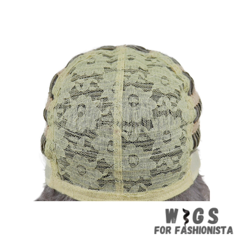 Synthetic Ombre Gray Curly Wig, with beautiful ombre effect, seamless transition from dark gray roots to lighter gray tips. Curly texture. Crafted high-quality synthetic fibers, soft & natural-looking. Heat-resistant & easy to style. With adjustable wig cap, secure & comfortable fit, designed to provide optimal airflow and ventilation. Offers a versatile & stylish solution. -WIGS FOR FASHIONISTA