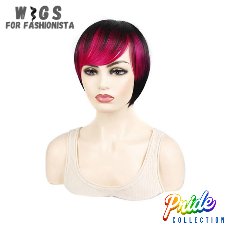 Synthetic Short Hair Bangs Bob Haircut Wig, features a classic bob haircut with bangs. Short length adds a touch of modernity, sleek & straight texture exudes elegance & refinement. From high-quality synthetic fibers. The bangs frame the face beautifully, while the bob haircut adds structure & sophistication, features a lightweight & breathable construction, comfortable even during extended wear. The adjustable straps ensure a secure & customized fit. -WIGS FOR FASHIONISTA