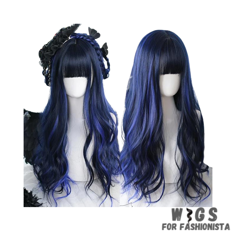 Female Long Straight Hair Wig with Bangs, crafted with premium quality synthetic fibers, features luxuriously long and silky straight hair that falls gracefully down your shoulders. The addition of bangs frames the face delicately, adding a touch of softness and sophistication to your look. The synthetic fibers have a natural sheen and movement, for realistic appearance. Designed for comfort and durability, lightweight and breathable construction. -WIGS FOR FASHIONISTA