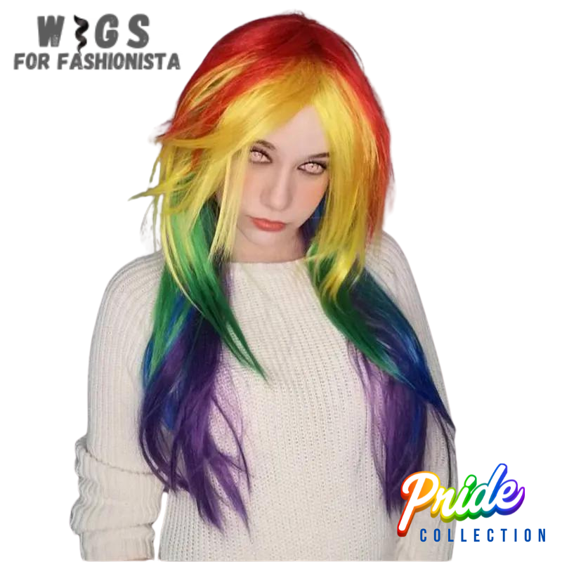 Women's Rainbow Synthetic Hair Cosplay