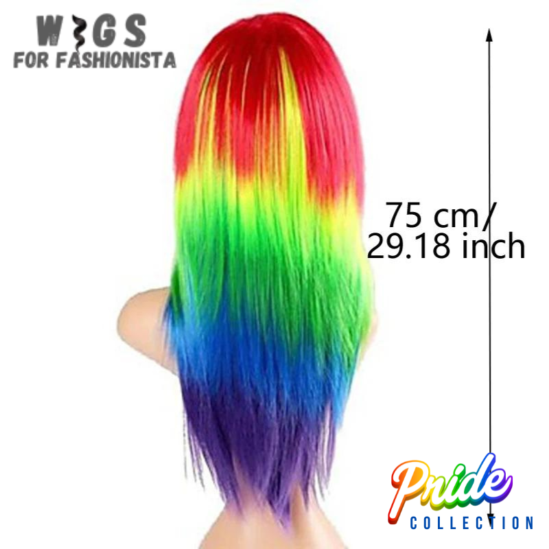 Women's Rainbow Synthetic Hair Cosplay
