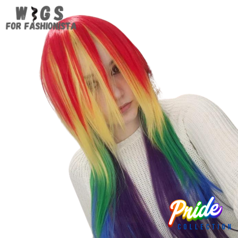 Women's Rainbow Synthetic Hair Cosplay