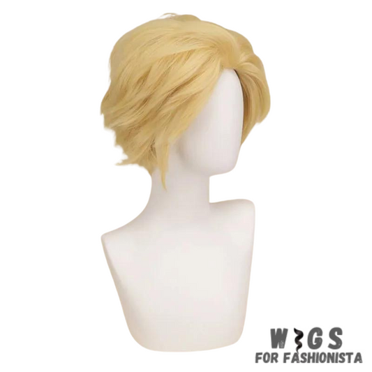 Blonde 35cm Synthetic Hair Wig.Crafted with high-quality synthetic fibers, this wig offers a natural look and feel that's lightweight and comfortable to wear.Features*Length: 35cm (approximately 14 inches)Color:Blonde Material: High-quality synthetic fibers.Cap Construction: Adjustable straps for a secure fit.Style: Straight with subtle layers for added volume and movement. -WIGS FOR FASHIONISTA