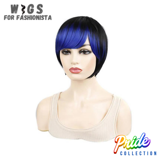 Synthetic Short Hair Bangs Bob Haircut Wig, features a classic bob haircut with bangs. Short length adds a touch of modernity, sleek & straight texture exudes elegance & refinement. From high-quality synthetic fibers. The bangs frame the face beautifully, while the bob haircut adds structure & sophistication, features a lightweight & breathable construction, comfortable even during extended wear. The adjustable straps ensure a secure & customized fit. -WIGS FOR FASHIONISTA