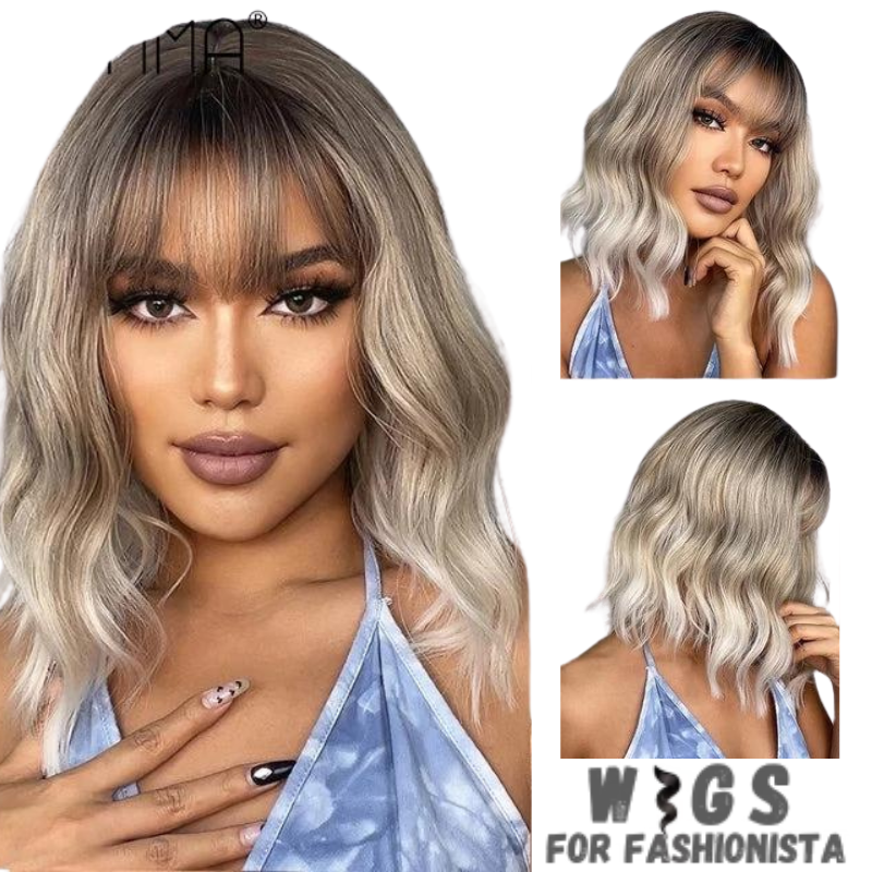 Medium Length Layered Synthetic Wig – Crafted with high-quality synthetic fibers, medium-length cut with beautifully layered strands that add volume and dimension to your hairstyle. The layers create a natural and textured look, allowing for easy styling and a flattering silhouette. -WIGS FOR FASHIONISTA