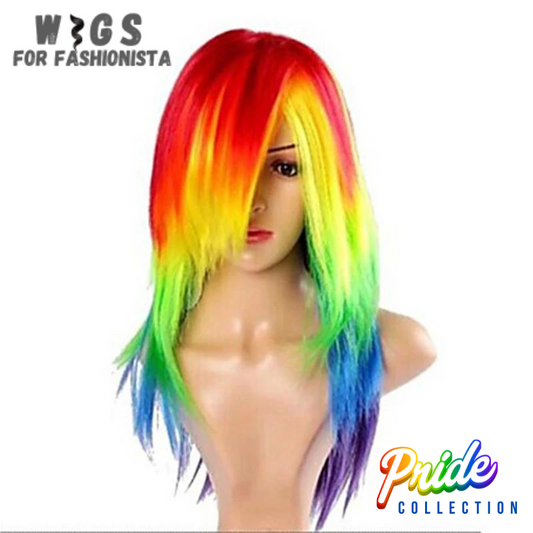 Women's Rainbow Synthetic Hair Cosplay